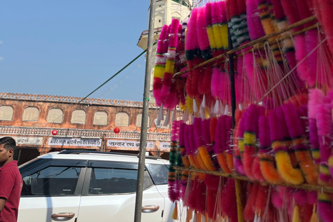 Jaipur: Full-Day Pink City Tour with Masala Tea Tour by Car and Driver with a Guide