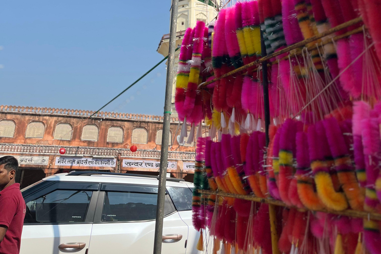 Jaipur: Full-Day Pink City Tour with Masala Tea Tour by Car and Driver with a Guide