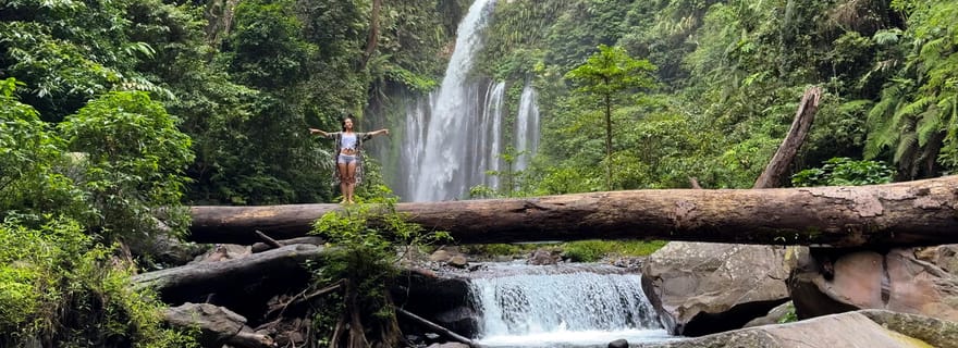 Visite des cascades de Lombok et promenade panoramique