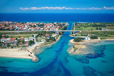 Dagsutflykter:Gerovassiliou vingård,Petralona grotta &amp; Potidea strand