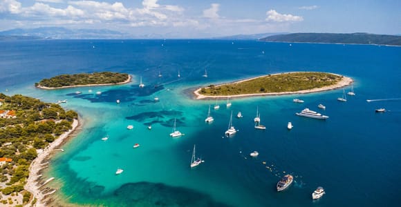 Split: Blaue Lagune & 3-Inseln-Hopping mit Mittagessen und Getränken