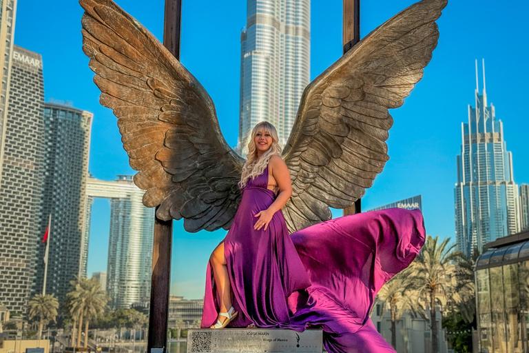 Dubai: Burj Khalifa Flying Dress Videography Shoot