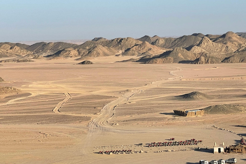 Hurghada: Quadriciclo, buggy, safári de jipe, passeio de camelo e jantarServiço de busca no hotel em Hurghada