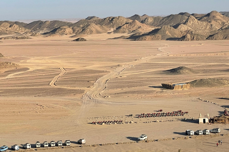 Hurghada: Quadriciclo, buggy, safári de jipe, passeio de camelo e jantarServiço de busca no hotel em Hurghada