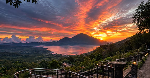 Bali: Batur Geopark, Akasa Cafe & 4WD Jeep Sunset Tour