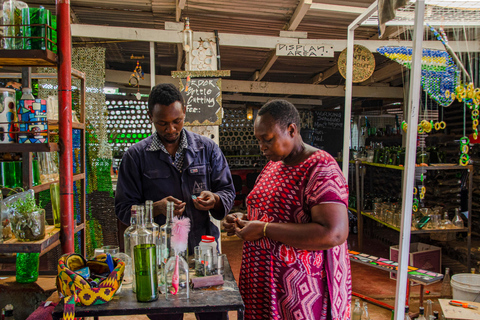 Kampala: Glassblowing, Beadmaking, and More Art Experience Blowing Glass Bubbles