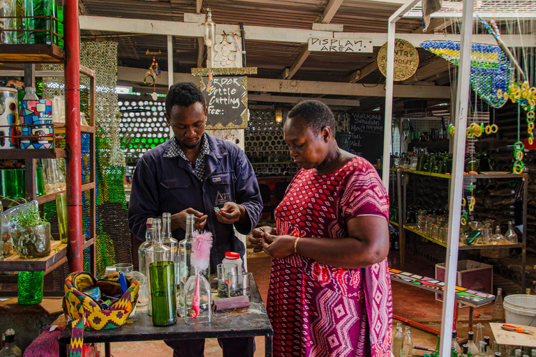 Kampala: Glassblowing, Beadmaking, and More Art Experience Blowing Glass Bubbles