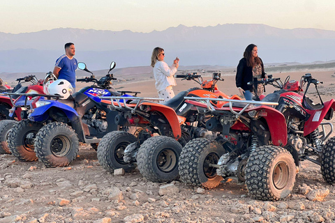 From Marrakech: Agafay Desert Quad Biking Tour with Transfer