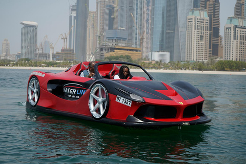 Dubai: Splash & Thrill | 20min Jet Car DXB Harbour JetCar 30 Mins: Dubai Marina Luxury Lamborghini
