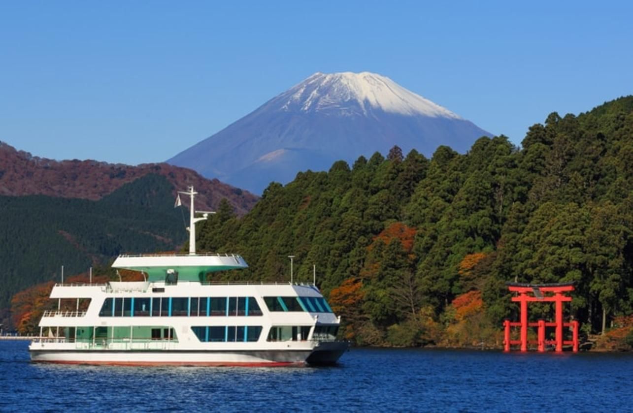 Fuji, Hakone Seilbahn/Kreuzfahrt/Shinkansen-Fahrt mit Mittagessen ab Tokio