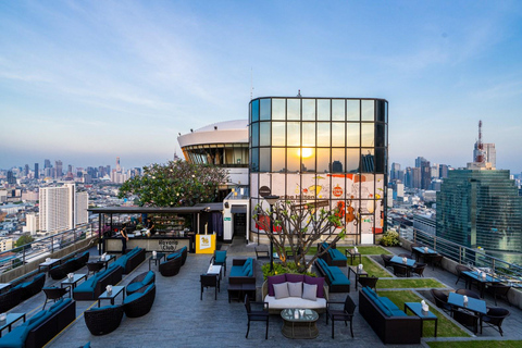 Bangkok: ThreeSixty Rooftop Bar at Millennium Hilton 1 Snack with Free Flow Draught Beer for 2 Hours