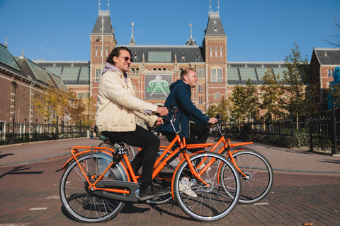 Amsterdam: Top Highlights Guided Bike Tour EN/DE/ES/FR/IT/CN Bike Tour with Guide & Audio Guide in DE, ES, FR, IT, and CN