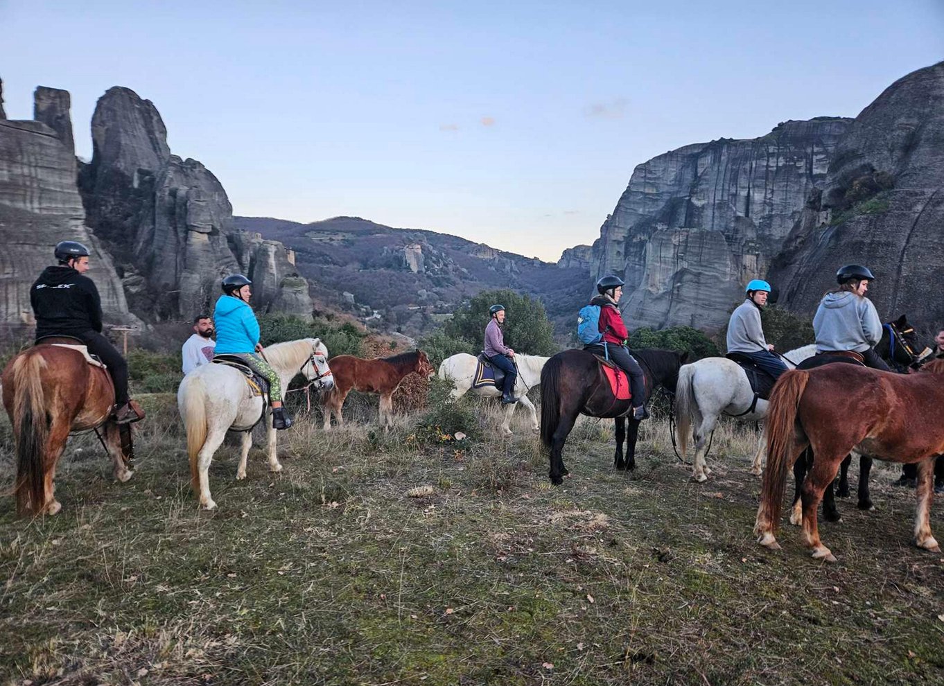 Kastraki: Ridning ved solnedgang i Meteora