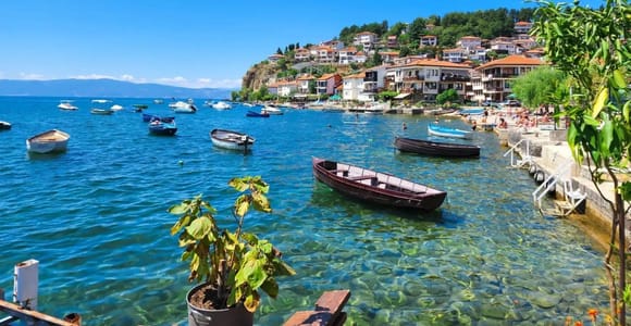 From Tirana & Durres: Ohrid Old Town, North Macedonia