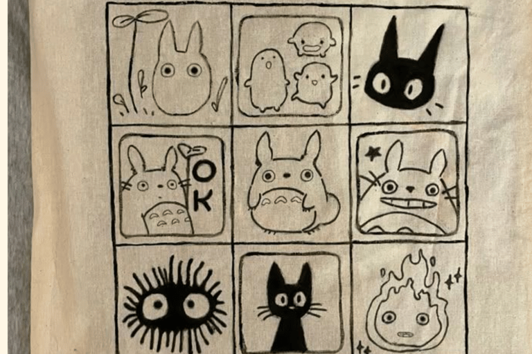 Cusco: Warsztaty z dekoracji toreb na ramię Tocuyo z przewodnikiemCusco: Warsztaty z dekorowania toreb typu tote bag z motywem Tocuyo