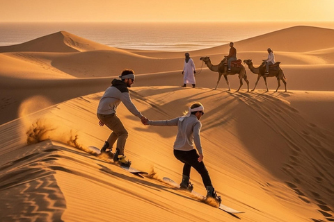 Agadir: Sandboarding with Optional Dinner & Quad Bike Tour Agadir: Sandboarding at Sunset with Dinner & Quad Option