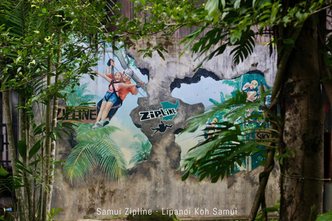Koh Samui: Samui Zipline Adventure with Transfer service Zipline B - 16 Platforms