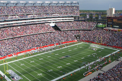 Boston: New England Patriots Football Game Ticket End Zone