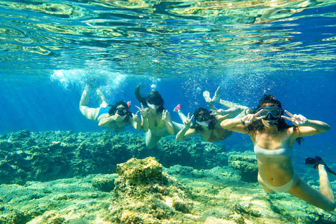Ibiza: Formentera Boat with Open Bar, 3 meals & Sunset Party ADVANCE: Standard selection of food & open bar option