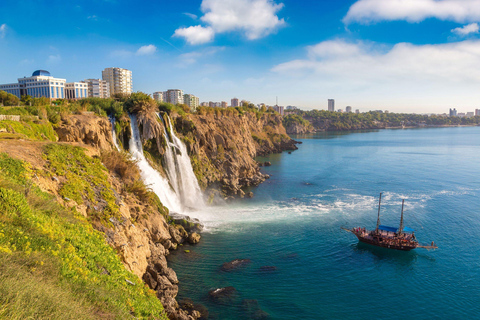 Belek: Antalya City Tour w/Boat Trip, Waterfall & Cable Car City Tour With Waterfalls&Lunch