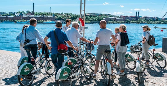 Stockholm 3-stündige private geführte Fahrradtour