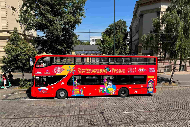 Prague: City Sightseeing HOHO Bus Tour &amp; Optional Boat Tour24-Hour Bus Ticket