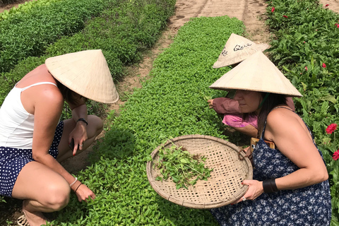 Countryside bike tour, Basket boat and Cooking class From Hoi An