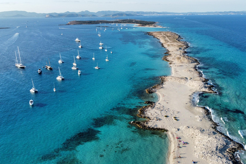 Ibiza: Heldagstur med segelbåt till Formentera med paddel