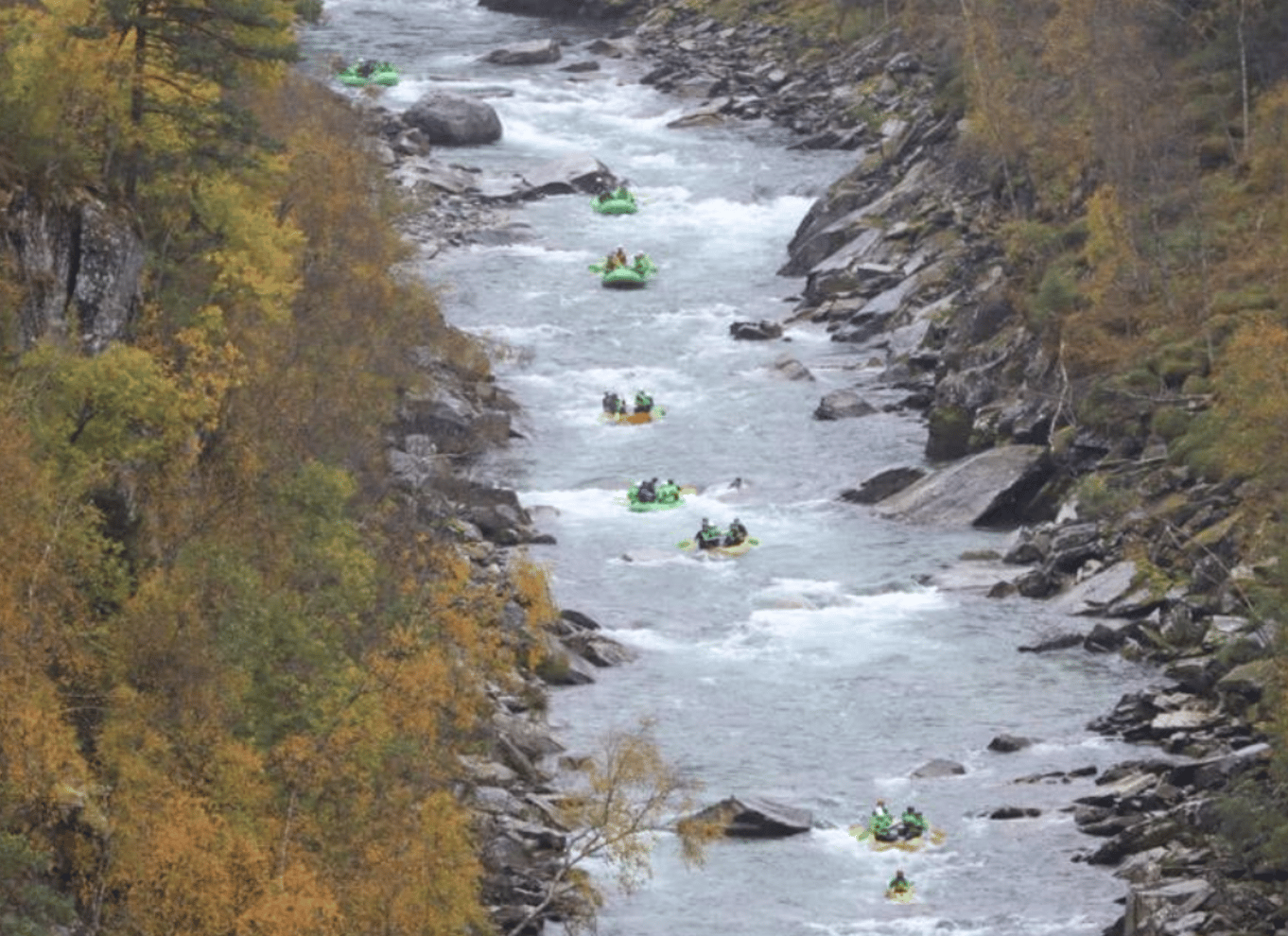 Voss: Spændende Whitewater Rafting guidet tur