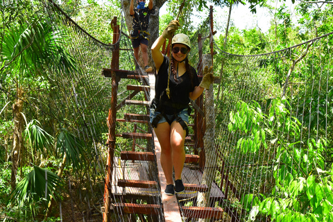 Cancun - en resa Dynamisk höjdpunktstur med ATV, Cenote &amp; ZiplinesDUBBEL ATV FRÅN TULUM