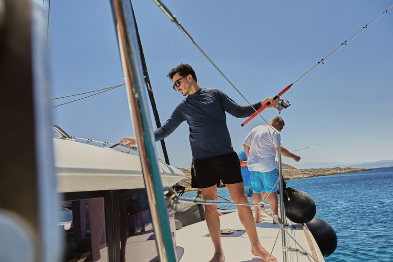 Souda: Premium Catamaran Cruise to Marathi Bay with Lunch w/Transfer from Agia Marina - Kolimvari