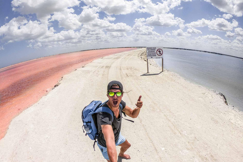 Från Cancun: Rundresa Las Coloradas och Rio Lagartos All Inclusive