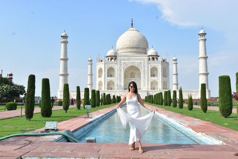 Från Delhi: 5-dagars privat Golden Triangle-tur med upphämtningBil med förare och privat guide