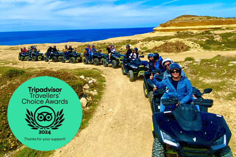 From Malta: Gozo & Comino Full-Day Quad Bike Tour with Lunch 1 Quad Bike for 2 Persons (Shared)