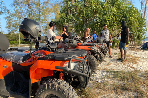 4h quad tours in Nungwi and Kendwa along coastal paths and through villages