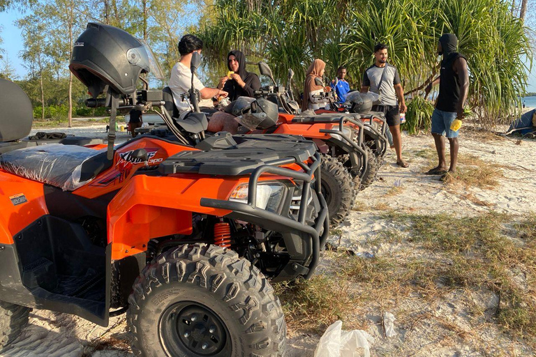 4h quad tours in Nungwi and Kendwa along coastal paths and through villages