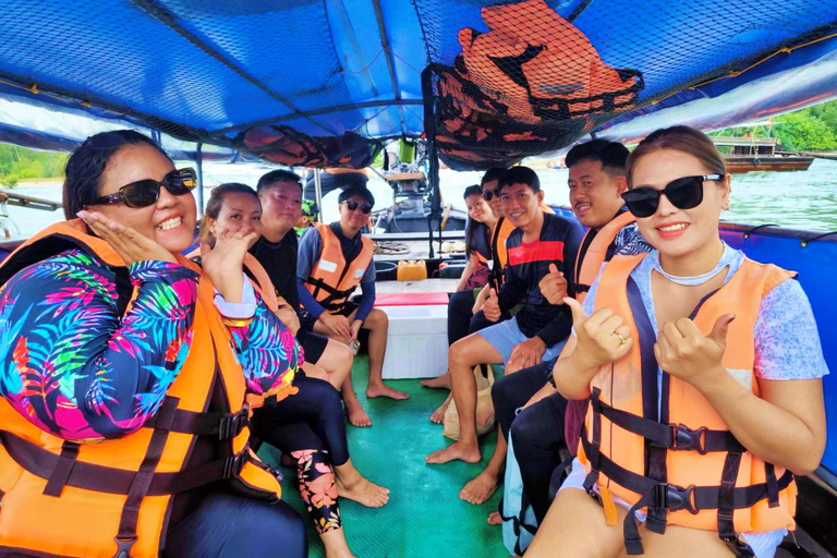 Krabi: Private 4 Islands Longtail Tour with Hotel Pick-up Private 4 Islands Sunset Tour with Dinner (Afternoon)