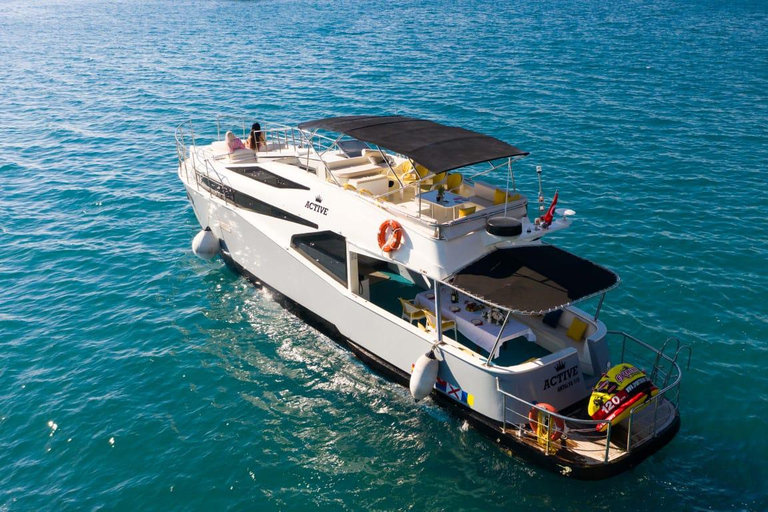 Antalya Transfer with Kleopatra Beach Stop Deluxe Yacht Tour Deluxe Boat Trip with Antalya Transfer Cleopatra Beach Break