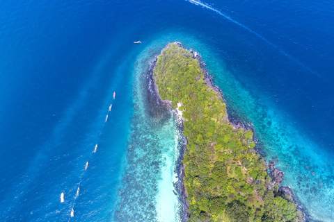 Phuket : excursion en hors-bord aux îles Racha et Coral avec déjeunerOption de lieu de rendez-vous