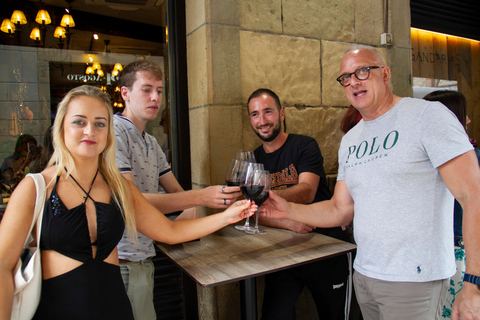 San Sebastian: Food Tour of 12 Tastings of Locals Favorites San Sebastian Food Tour with Drinks Upgrade