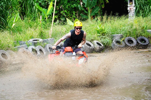 Ubud: Mud, Jungle & Tiger Cave ATV Ride with Lunch Single ATV Ride with Ala Carte Lunch