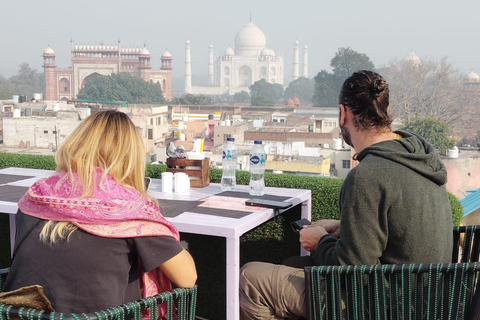 Beyond the Taj: Sunrise, Hidden Agra Walk & Rooftop B’fast Private Tour with Car, Driver, Tour Guide & Entry Tickets