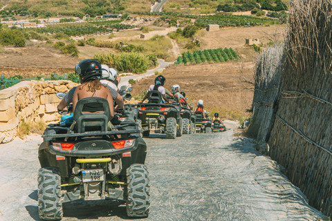 Från Malta: Blå lagunen och Gozo-tur med fyrhjulingar och middagDelad fyrbäddsrum