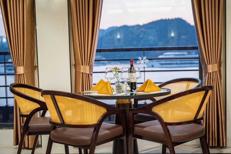 Ha Long Bay: Luxury Overnight Cruise 2D1N or 3D2N Ha Long Bay 3D2N & Shared Car Transfer