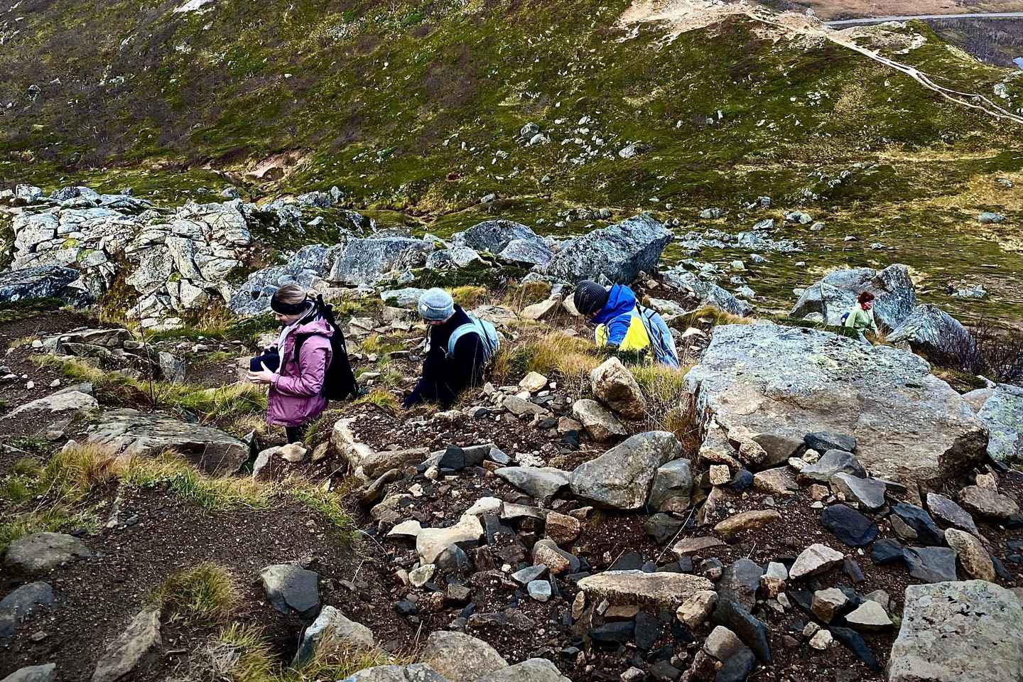 Lofoten Islands: Guided Hiking Into the Wilderness - Uphill