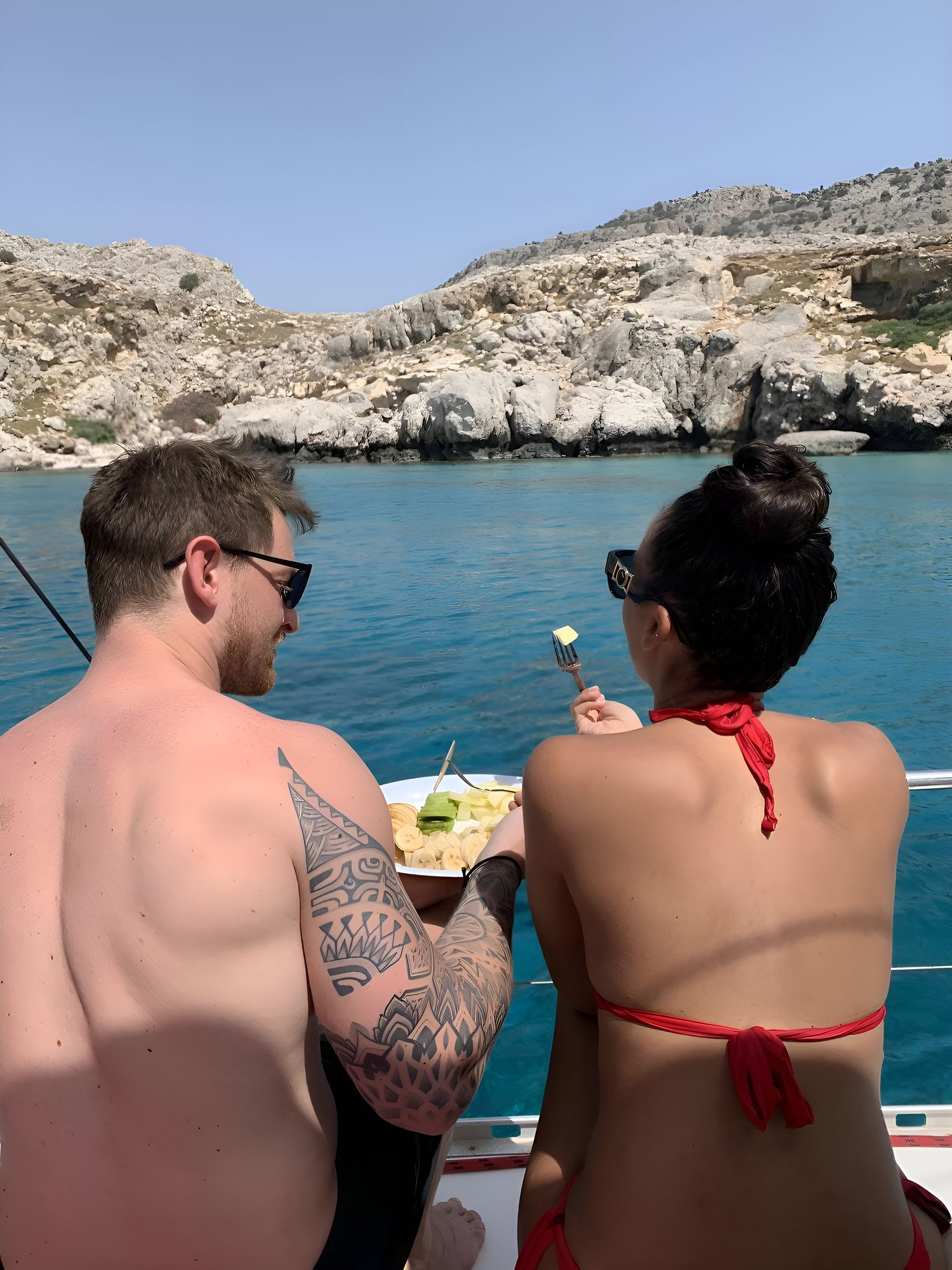 Lindos: Private Sunset Cruise mit Snacks und Prosecco