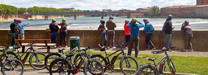 Toulouse panoramique, balade à vélo électrique et Téléphérique