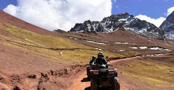 From Cusco: Vinicunca Rainbow Mountain ATV Tour with Meals