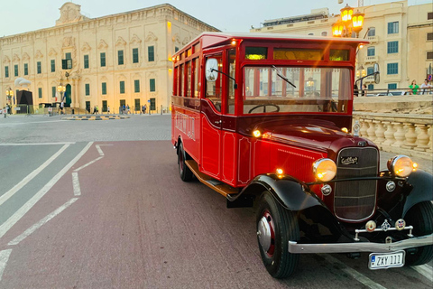 Malta: Private Chauffeur-Driven Vintage Bus Malta: Private Chauffeur-Driven Vintage Bus 4Hrs