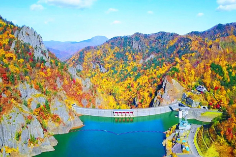 Sapporo : Excursion d'une journée au lac Toya, au parc du mont Yoteisan et aux sources d'eau chaudeLieu de rendez-vous à la gare de Sapporo